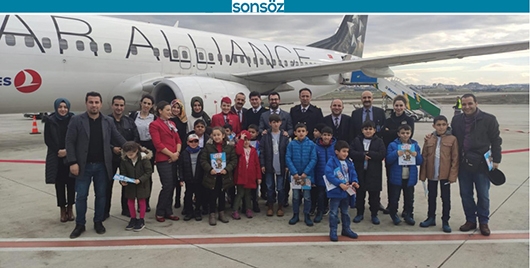 HAVALİMANINA MİNİK ZİYARET