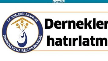 DERNEKLERE HATIRLATMA