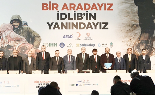 SMS&rsquo;LER İDLİB&rsquo;E YARDIM İ&Ccedil;İN
