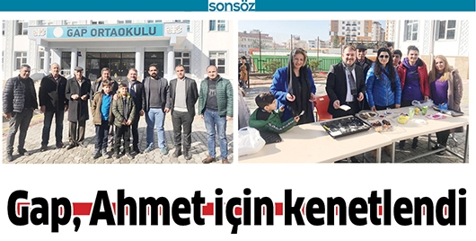 GAP, AHMET İ&Ccedil;İN KENETLENDİ