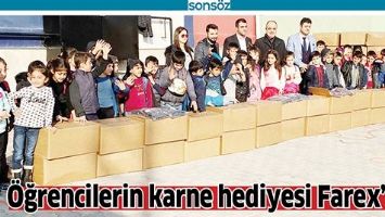 &Ouml;ĞRENCİLERİN KARNE HEDİYESİ FAREX&rsquo;TEN