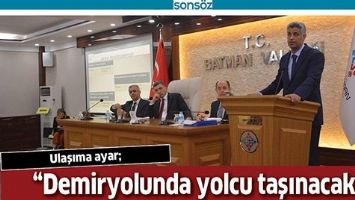 &ldquo;DEMİRYOLUNDA YOLCU TAŞINACAK&rdquo;
