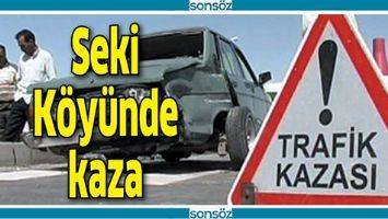 SEKİ K&Ouml;Y&Uuml;NDE KAZA