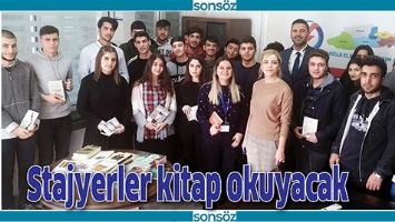 STAJYERLER KİTAP OKUYACAK