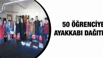 50 &Ouml;ĞRENCİYE AYAKKABI DAĞITILDI