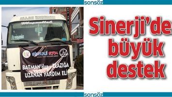 SİNERJİ&rsquo;DEN B&Uuml;Y&Uuml;K DESTEK