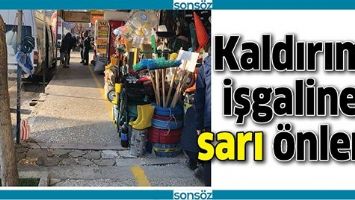 KALDIRIM İŞGALİNE SARI &Ouml;NLEM