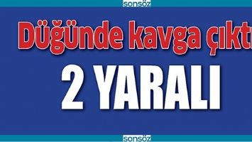 D&Uuml;Ğ&Uuml;NDE KAVGA &Ccedil;IKTI; 2 YARALI