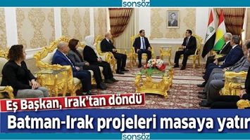 EŞ BAŞKAN, IRAK&rsquo;TAN D&Ouml;ND&Uuml;