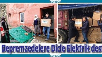 DEPREMZEDELERE DİCLE ELEKTRİK DESTEĞİ