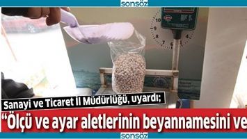 &ldquo;&Ouml;L&Ccedil;&Uuml; VE AYAR ALETLERİNİN BEYANNAMESİNİ VERİN&rdquo;