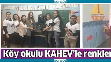K&Ouml;Y OKULU KAHEV&rsquo;LE RENKLENDİ