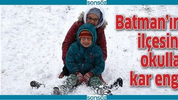 BATMAN&rsquo;IN O İL&Ccedil;ESİNDE OKULLARA KAR ENGELİ