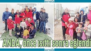 ANDA, &Ouml;NCE ISITTI SONRA EĞLENDİRDİ
