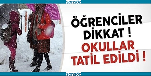 EĞİTİME KAR ENGELİ