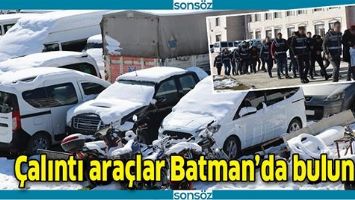 &Ccedil;ALINTI ARA&Ccedil;LAR BATMAN&rsquo;DA BULUNDU