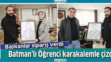 BATMANLI &Ouml;ĞRENCİ KARAKALEMLE &Ccedil;İZDİ