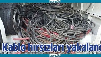KABLO HIRSIZLARI YAKALANDI!