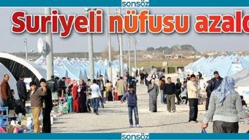 SURİYELİ N&Uuml;FUSU AZALDI
