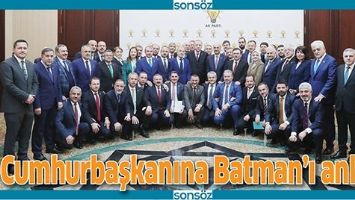 CUMHURBAŞKANINA BATMAN&rsquo;I ANLATTI