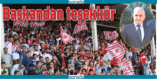 BAŞKANDAN TEŞEKK&Uuml;R