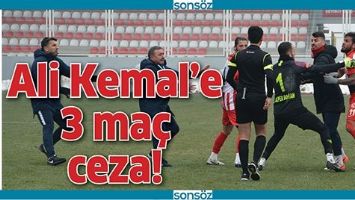 ALİ KEMAL&rsquo;E 3 MA&Ccedil; CEZA!