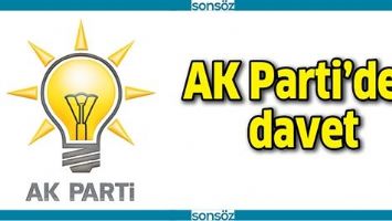 AK PARTİ&rsquo;DEN DAVET
