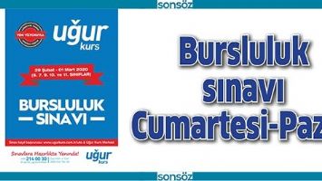 BURSLULUK SINAVI CUMARTESİ-PAZAR
