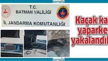 KA&Ccedil;AK KAZI YAPARKEN YAKALANDILAR!