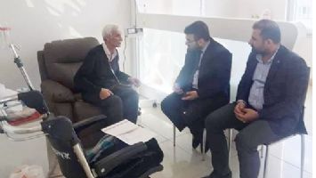 BAŞKAN G&Uuml;R, HASTA ZİYARETİNE &Ccedil;IKTI