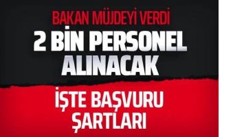Tarım ve Orman Bakanı Bekir Pakdemirli, 2 bin 153 pesonel alacaklarını duyurdu.