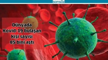 D&uuml;nyada Kovid-19 bulaşan kişi sayısı 85 bini aştı