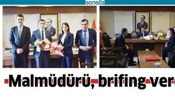 MALM&Uuml;D&Uuml;R&Uuml;, BRİFİNG VERDİ