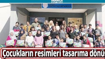 &Ccedil;OCUKLARIN RESİMLERİ TASARIMA D&Ouml;N&Uuml;ŞT&Uuml;