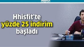 HHİSFİT&rsquo;TE Y&Uuml;ZDE 25 İNDİRİM BAŞLADI