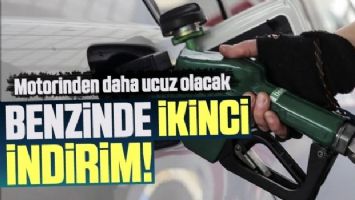BENZİNDE İKİNCİ İNDİRİM