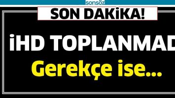 İHD, BU HAFTA TOPLANMADI