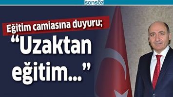 EĞİTİM CAMİASINA DUYURU