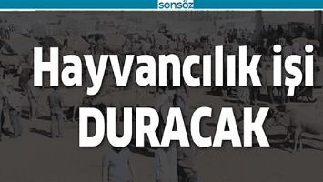 HAYVANCILIK İŞİ DURACAK