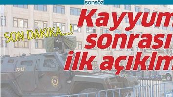 KAYYUM SONRASI İLK A&Ccedil;IKLAMA