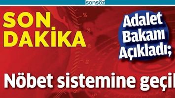 ADALET BAKANI A&Ccedil;IKLADI