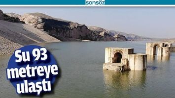 SU 93 METREYE ULAŞTI