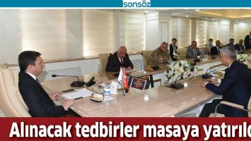 VİR&Uuml;S TEDBİRLERİ MASAYA YATIRILDI