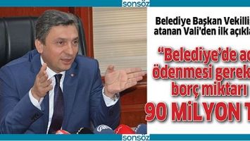 &ldquo;BELEDİYE&rsquo;DE ACİL &Ouml;DENMESİ GEREKEN BOR&Ccedil; MİKTARI 90 MİLYON TL&rdquo;