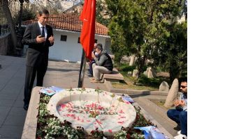 YAZICIOĞLU&rsquo;NU MEZARI BAŞINDA ANDI