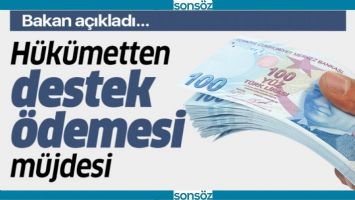1,9 MİLYAR LİRALIK DESTEK &Ouml;DEMESİ YAPILACAK
