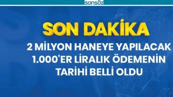 &Ouml;DEME TARİHİ BELLİ OLDU