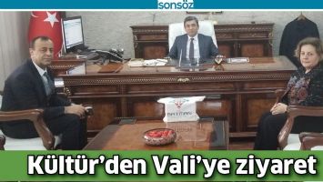 K&Uuml;LT&Uuml;R&rsquo;DEN VALİ&rsquo;YE ZİYARET