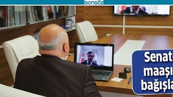 SENATO, MAAŞINI BAĞIŞLADI