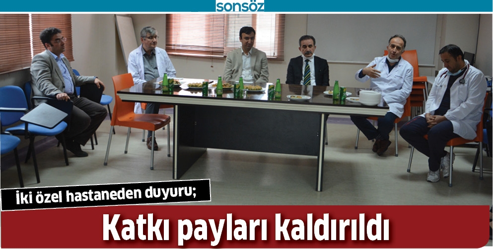 İKİ &Ouml;ZEL HASTANEDEN DUYURU;